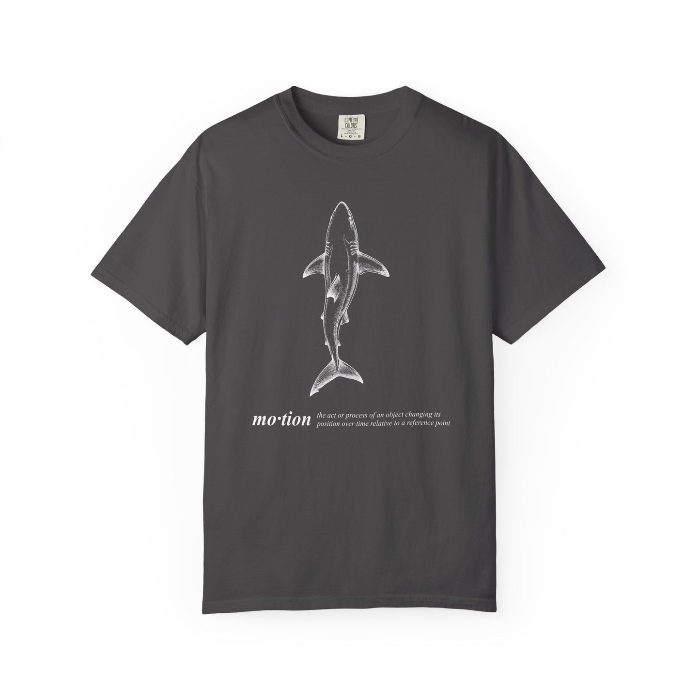 Motion Shark Graphic Tee — Comfort Colors® Illustration T-Shirt