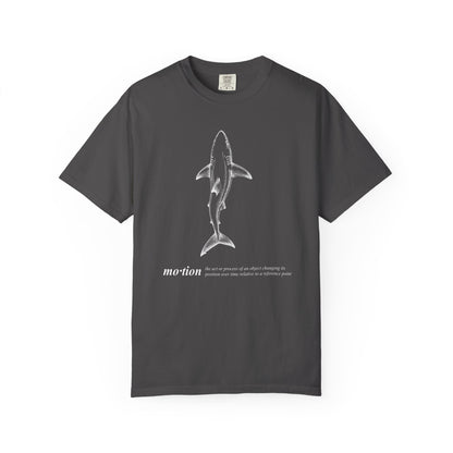 Motion Shark Graphic Tee — Comfort Colors® Illustration T-Shirt