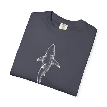 Motion Shark Graphic Tee — Comfort Colors® Illustration T-Shirt