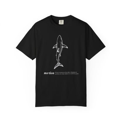 Motion Shark Graphic Tee — Comfort Colors® Illustration T-Shirt