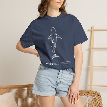 Motion Shark Graphic Tee — Comfort Colors® Illustration T-Shirt