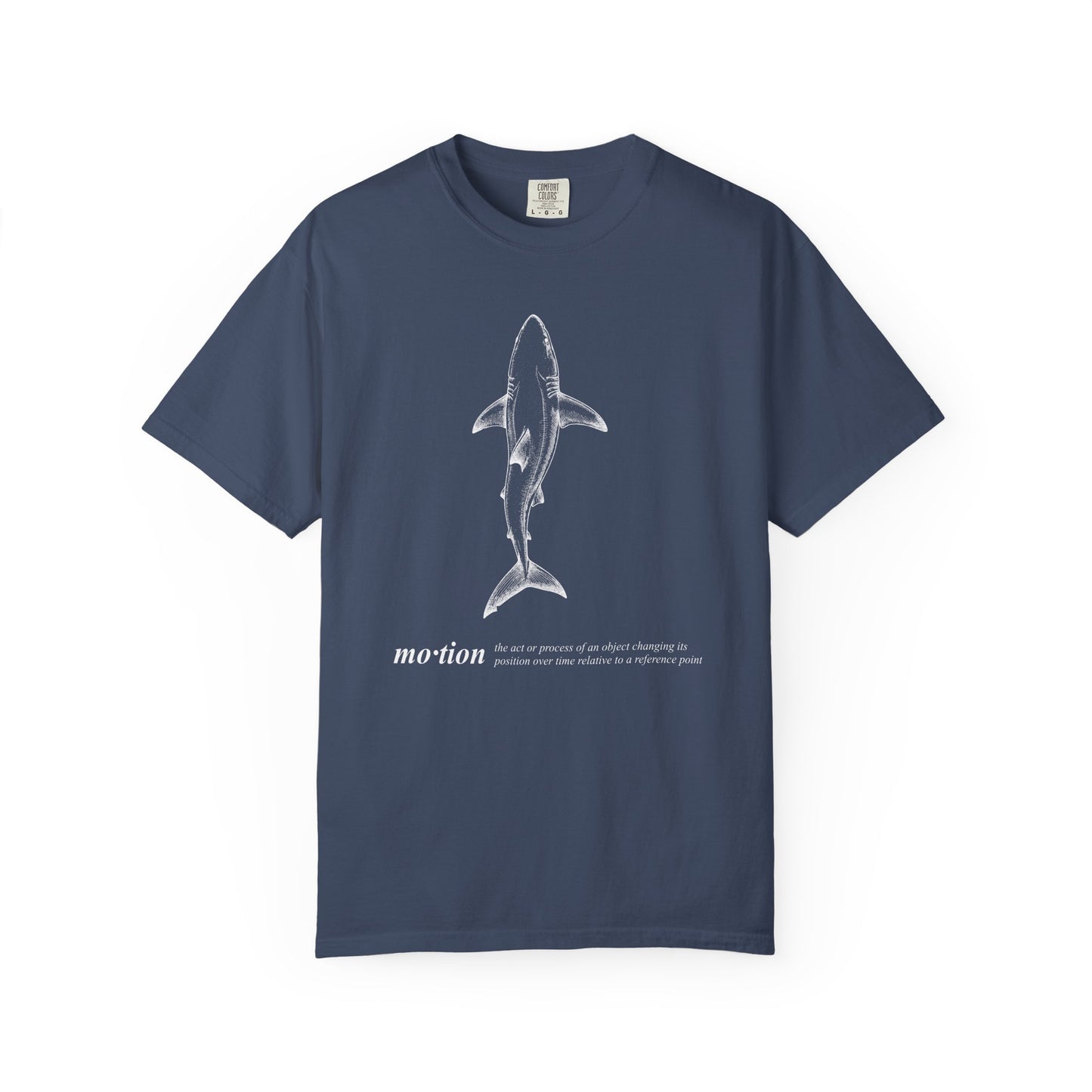 Motion Shark Graphic Tee — Comfort Colors® Illustration T-Shirt