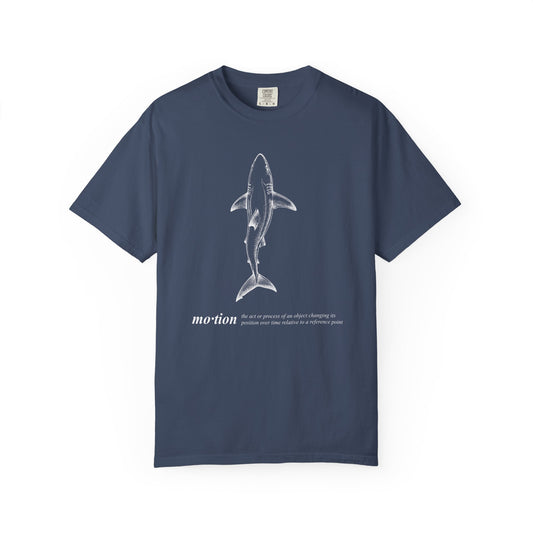 Motion Shark Graphic Tee — Comfort Colors® Illustration T-Shirt