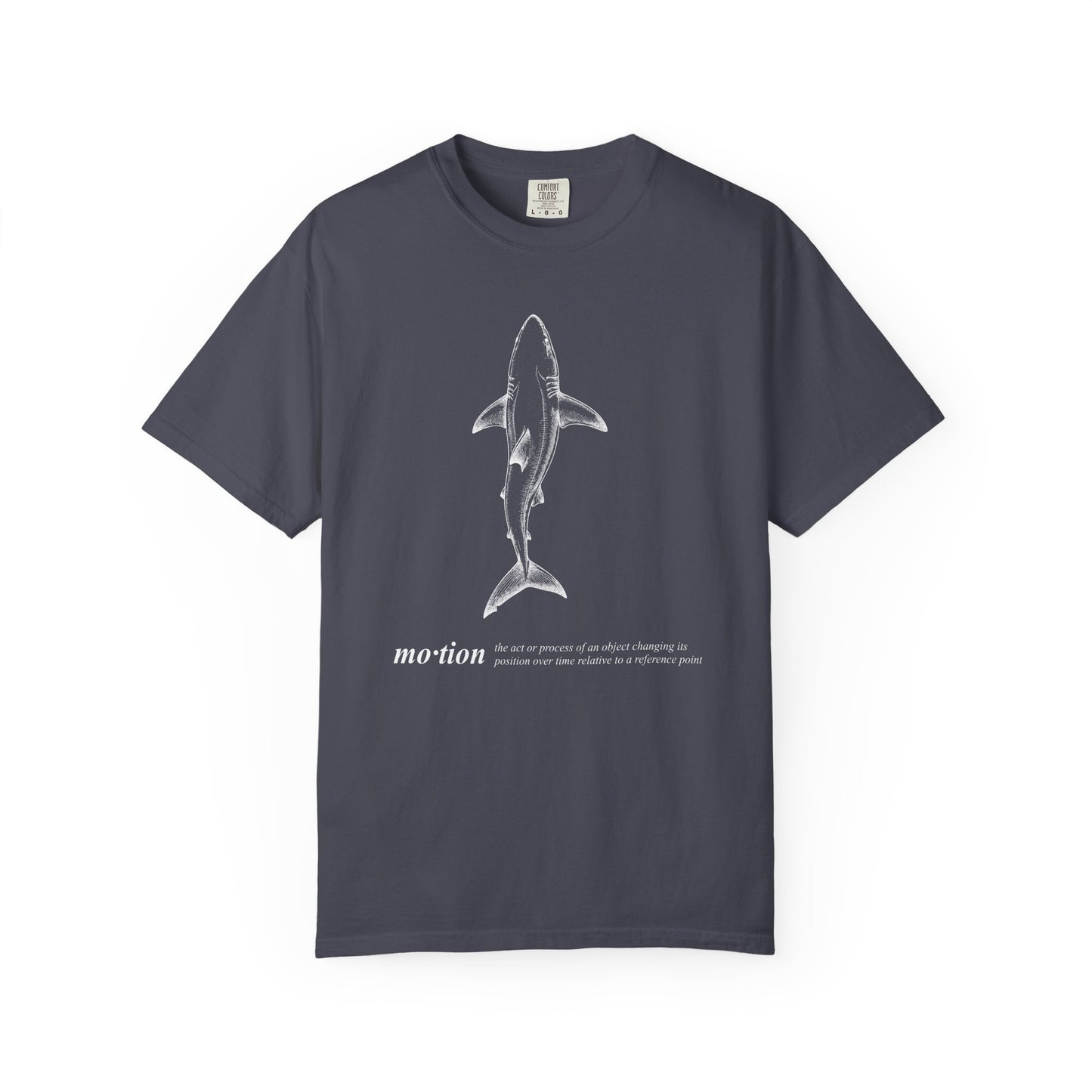 Motion Shark Graphic Tee — Comfort Colors® Illustration T-Shirt
