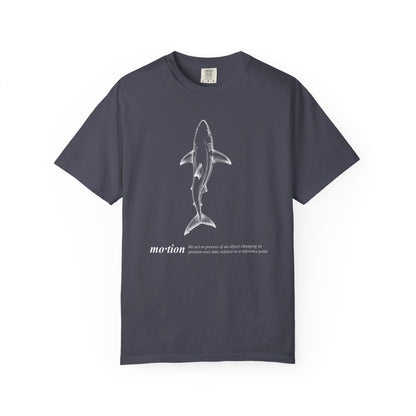 Motion Shark Graphic Tee — Comfort Colors® Illustration T-Shirt