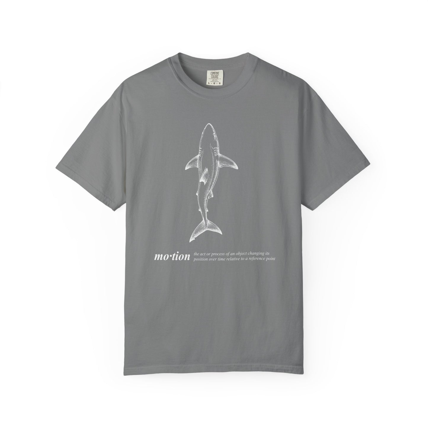 Motion Shark Graphic Tee — Comfort Colors® Illustration T-Shirt