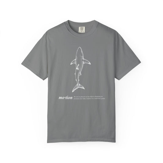 Motion Shark Graphic Tee — Comfort Colors® Illustration T-Shirt